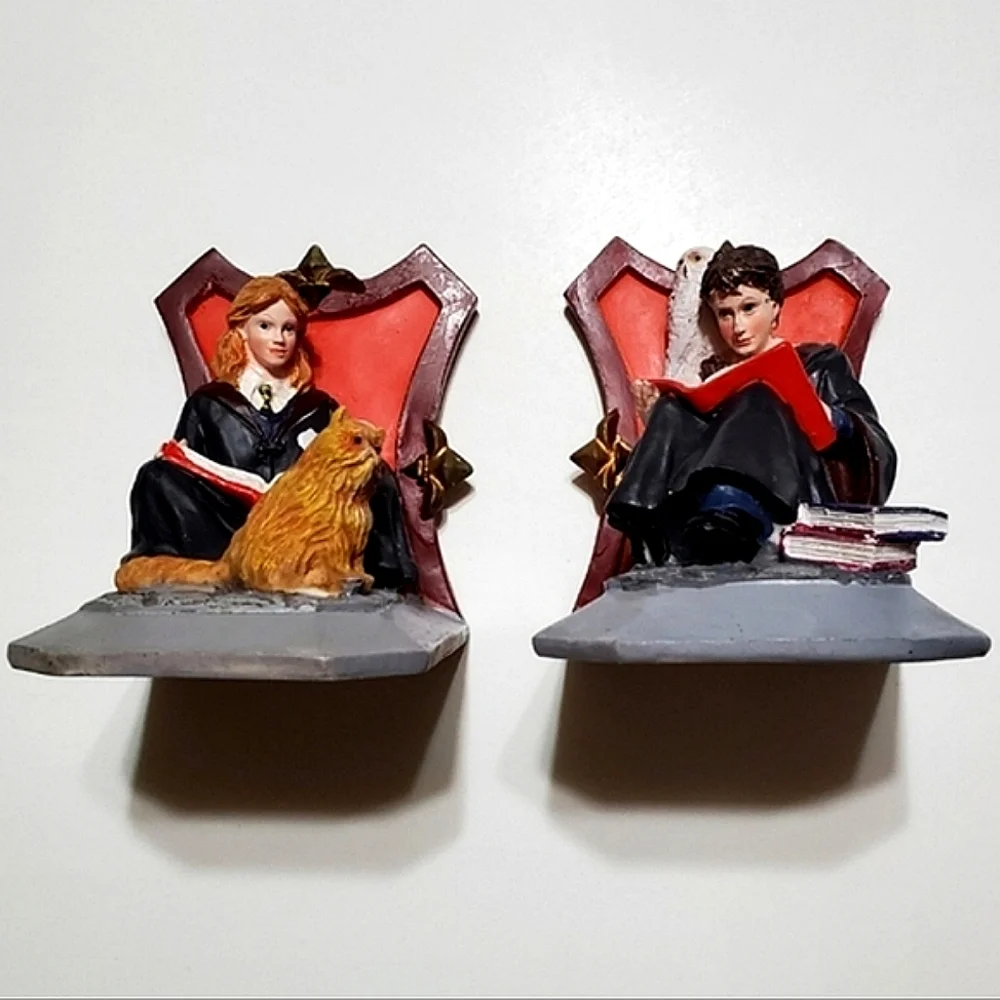 Harry Potter & The Prisoner of Azkaban Bookends Featuring Harry & Hermion